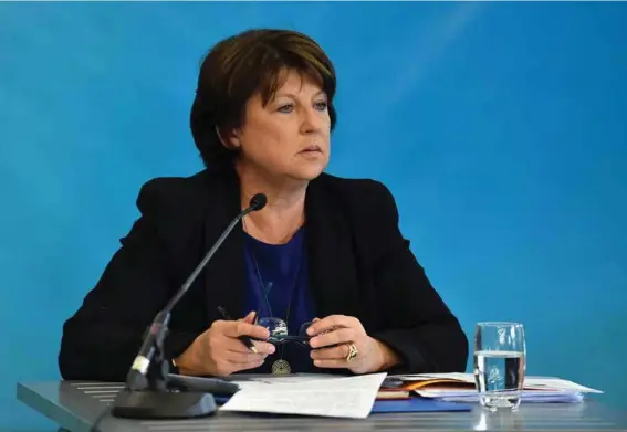  ??  ?? Martine Aubry lors de sa conférence de presse de rentrée à Lille, 23 septembre 2015.