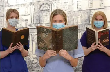  ??  ?? From left: Dr Kate Stevens, Dr Hilary Wilson and Dr Morven McElroy at the Glasgow Royal Infirmary