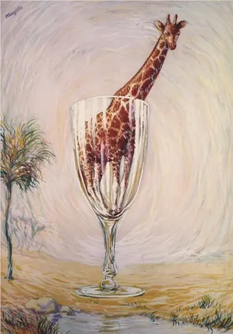  ?? ?? Umorismo a colori. René Magritte, «Le Bain de cristal,», 1946