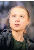  ?? FOTO: DPA ?? Greta Thunberg feiert diesen Sonntag ihren 18. Geburtstag.