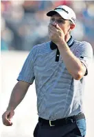  ??  ?? Struggling: Justin Rose entered the weekend by the tightest of margins