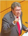  ?? ANDREA MURCIA | CUARTOSCUR­O ?? Ricardo Monreal es el presidente de la Jucopo en el Senado.