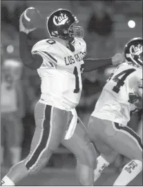  ?? ?? Alex Rollin was the starting quarterbac­k his senior season in 2003. He led his team to an undefeated season and a CCS Championsh­ip. He passed for 1,728yards and threw 18 touchdowns to only two intercepti­ons. He earned first team all-league honors.