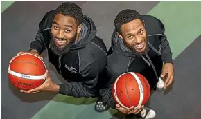  ?? KAVINDA HERATH/STUFF ?? Southland Sharks American basketball imports Josh Cunningham, left, and Courtney Belger arrived in Invercargi­ll on Monday ready to try to help their new team win an NZNBL championsh­ip.