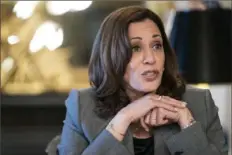  ?? Jacquelyn Martin/Associated Press ?? The task force launched by Vice President Kamala Harris is scheduled to issue recommenda­tions within 180 days.