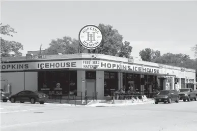  ?? Staff photo by Joshua Boucher ?? Hopkins Icehouse is shown Sunday in downtown Texarkana.