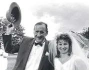  ??  ?? BIG DAY: Tim Fischer on his wedding day with wife Judy in November 1992.