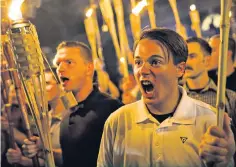  ?? ?? Proud boys: the Unite the Right rally in Charlottes­ville, Virginia in August 2017