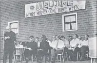  ??  ?? This is the outdoor stage at the Orange Hall with the interfaith service held for Come Home Week in 1970.