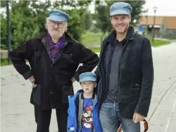  ?? FOTO RR ?? Drie Vermandere­s op een rij: Willem, Augustijn en de kleine Mozes.