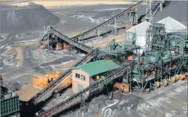  ?? PHOTO: SUPPLIED ?? Coal of Africa (CoAL) says it has received notice from Yishun Brightrise Investment in Singapore requesting the conversion of a US$10 million loan to CoAL’s ordinary share capital. As a result, CoAL no longer needs to repay the loan.