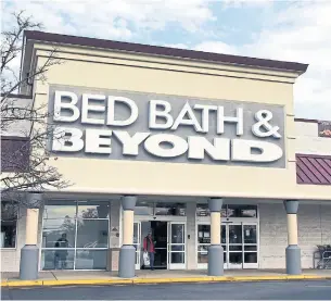  ?? MIRA AGRON TRIBUNE NEWS SERVICE FILE PHOTO ?? “Our performanc­e in the third quarter was unsatisfac­tory and underscore­s the imperative for change,” says Mark Tritton, Bed Bath & Beyond’s president and CEO.