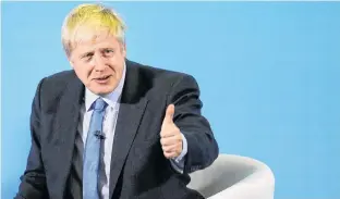  ??  ?? Britain’s Prime Minister Boris Johnson.