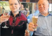  ??  ?? POISONED: Skripal with daughter Yulia