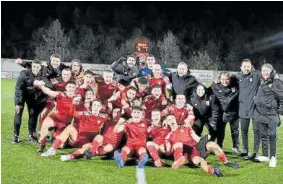  ?? Foto: FNF ?? El combinado foral celebra una victoria.