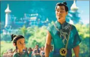  ?? Disney ?? RAYA’S QUEST is spurred by what happens to her father, voiced by Daniel Dae Kim, when forces invade.