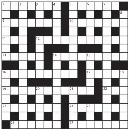  ?? NO 15035 ?? PRIZES of £20 will be awarded to the senders of the first three correct solutions checked. Solutions to: Daily Mail Prize Crossword No. 15,035, PO BOX 3451, Norwich, NR7 7NR. Entries may be submitted by second-class post. Envelopes must be postmarked...