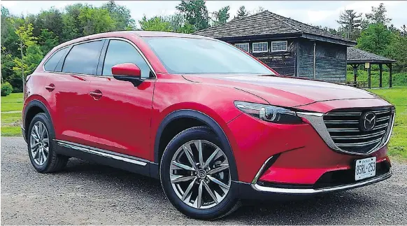  ?? PHOTOS: BRIAN HARPER/DRIVING ?? The 2018 Mazda CX-9 offers a sharp presence and sporty handling for a mid-sized SUV, two of the reasons why it deserves more respect than it is getting.