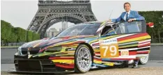  ?? Foto: BMW AG ?? Ups, war da die Farbe auf dem Renner noch nicht trocken? Doch, die Gestaltung des BMW M3GT2 dürfte Künstler Jeff Koons so beabsichti­gt haben.