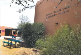  ?? CLYDE MUELLER THE NEW MEXICAN ?? Facing a possible $9.45 million budget shortfall, Santa Fe Public Schools is considerin­g closing Nava Elementary School.