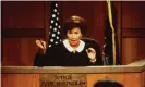  ??  ?? Sheindlin in her TV court in 1997: ‘My motivating factor was always to try to do the right thing.’ Photograph: Getty Images