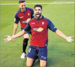  ??  ?? Gallego celebra uno de los dos tantos de ayer ante el Leganés.