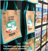  ??  ?? The MCD jute bags were in hot demand all weekend