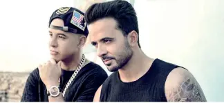  ?? F.E. ?? El puertorriq­ueño Daddy Yankee interpreta el tema “Despacito” junto a Luis Fonsi.