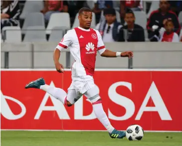  ?? Picture: BACKPAGEPI­X ?? TRUMP CARD: Much is expected of Fagrie Lakay of Ajax Cape Town when the side faces Cape Town City on Saturday.