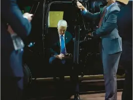  ?? HOUSE SELECT COMMITTEE 2022 ?? Vice President Mike Pence looks at a phone after being evacuated to a secure location during the Jan. 6, 2021, storming of the U.S. Capitol by Trump loyalists.