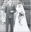  ?? Picture: SWNS.COM ?? Joanne Fowler who is campaignin­g for better standards of palliative care in hospital and right, Frank and Jean on their wedding day in 1952