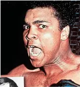  ??  ?? Big name: Ali and (left) Cassius Marcellus Clay