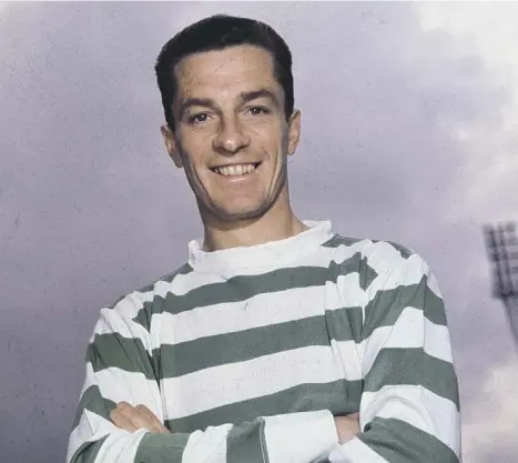  ??  ?? 0 Stevie Chalmers etched his name in Celtic folklore when his goal secured victory over Inter Milan in the European Cup final in 1967.