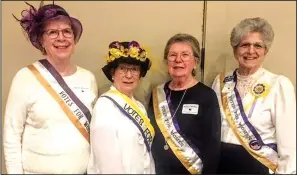 ?? CAROLYN ROSS/COURTESY PHOTOGRAPH ?? Above: AAUW members Becky Hamner, Nancy Martinez, Nancy Mellor and Carolyn Ross pose as Suffragist­s during Lodi’s 100-year celebratio­n of the Woman’s Right to Vote. Below: A photo of Nancy Martinez in about 2011.