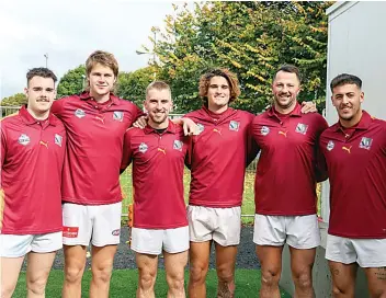  ?? ?? Drouin’s representa­tives in the senior football All Star match were Thomas Evans, Hugo Birks, Harry Wans, Kye Quirk, Tim Hancock and Clayton Kingi.