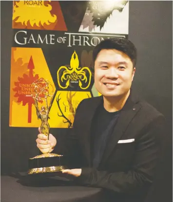  ??  ?? Mark Wong won an Emmy Award for creating the dragons in the final season of Game of Thrones, and Scanline VFX is also behind the effects on the new Godzilla vs. Kong.