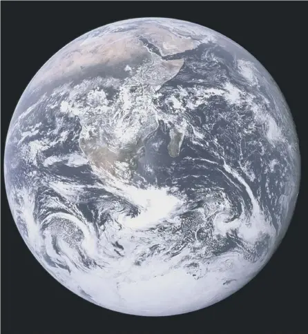  ?? PICTURE: NASA VIA AP ?? 0 Images of the Earth from space are credited with boosting awareness of environmen­tal concerns