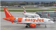  ?? — Reuters ?? An easyJet aircraft is seen at Cointrin airport in Geneva.