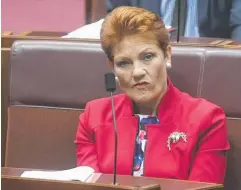  ??  ?? COMMIT: Pauline Hanson wants soldiers to stay in Afghanista­n.