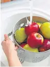  ??  ?? Wash all fruit and vegetables before consumptio­n.