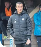  ??  ?? St Mirren boss Oran Kearney