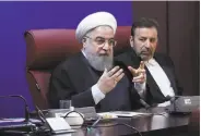  ?? Iranian Presidenti­al Website ?? President Hassan Rouhani says protesters object to both the poor economy and widespread corruption.