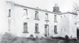  ?? ?? Araglen RIC Barracks post burning. It was burnt by Araglen Company volunteers on the 4th April, 1920 after the RIC abandoned the barracks. It was a general order by the IRA and about 30 were burned throughout County Cork.