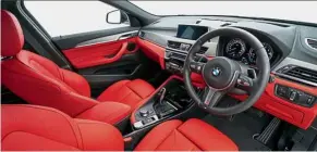  ??  ?? The X2 sDrive20i M Sport has dual tone interior.