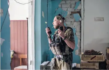  ?? KEYSTONE ?? Un soldato ucraino in difesa di Severodone­tsk