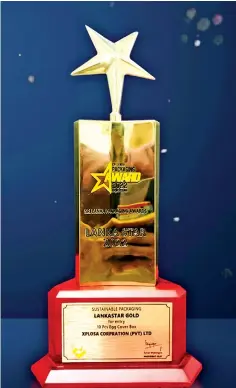  ?? ?? The Award that Xplosa Corporatio­n received