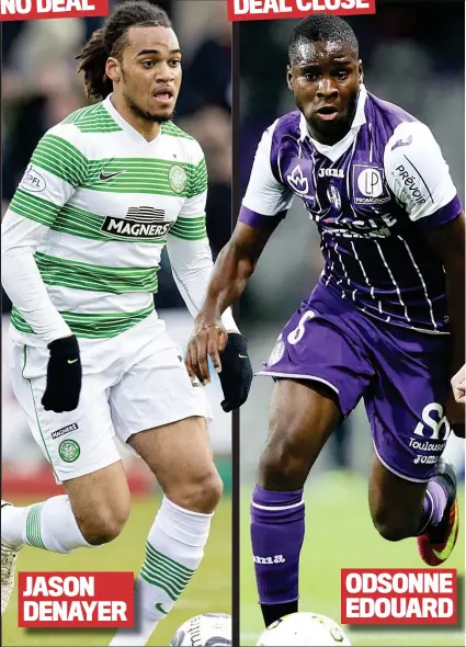  ??  ?? NO DEAL JASON DENAYER DEAL CLOSE ODSONNE EDOUARD