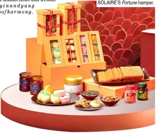  ?? ?? SOLAIRE’S Fortune hamper.