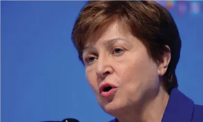  ?? Photograph: Mike Theiler/Reuters ?? Kristalina Georgieva says there is a fourfold benefit from policies aiming to reverse global heating.