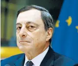  ?? Foto: Reuters / Yves Herman ?? EZB-Chef Mario Draghi beobachtet wachsende Ungleichge­wichte.